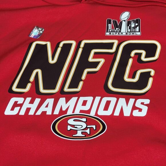 Nike San Francisco 49ers Sweatshirt Mens XL NFC Conference Champions Therma FIT - Picture 2 of 11